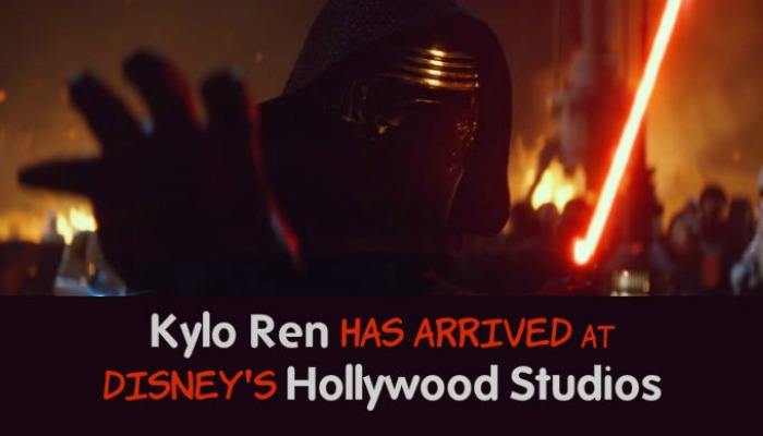 Kylo Ren Has Arrived at Hollywood Studio’s Star Wars Launch Bay