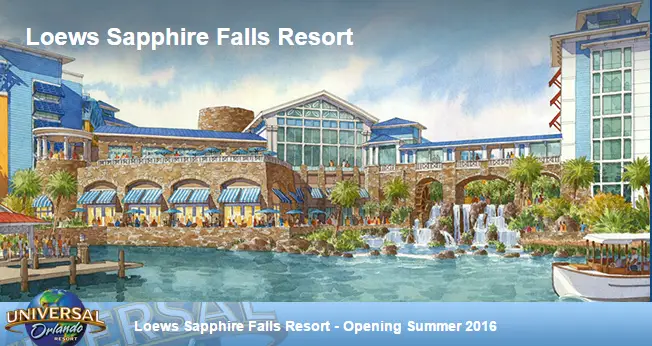 LIMITED TIME OFFER: FREE $150 food and beverage credit at Universal Orlando Lowes Sapphire Falls Resort