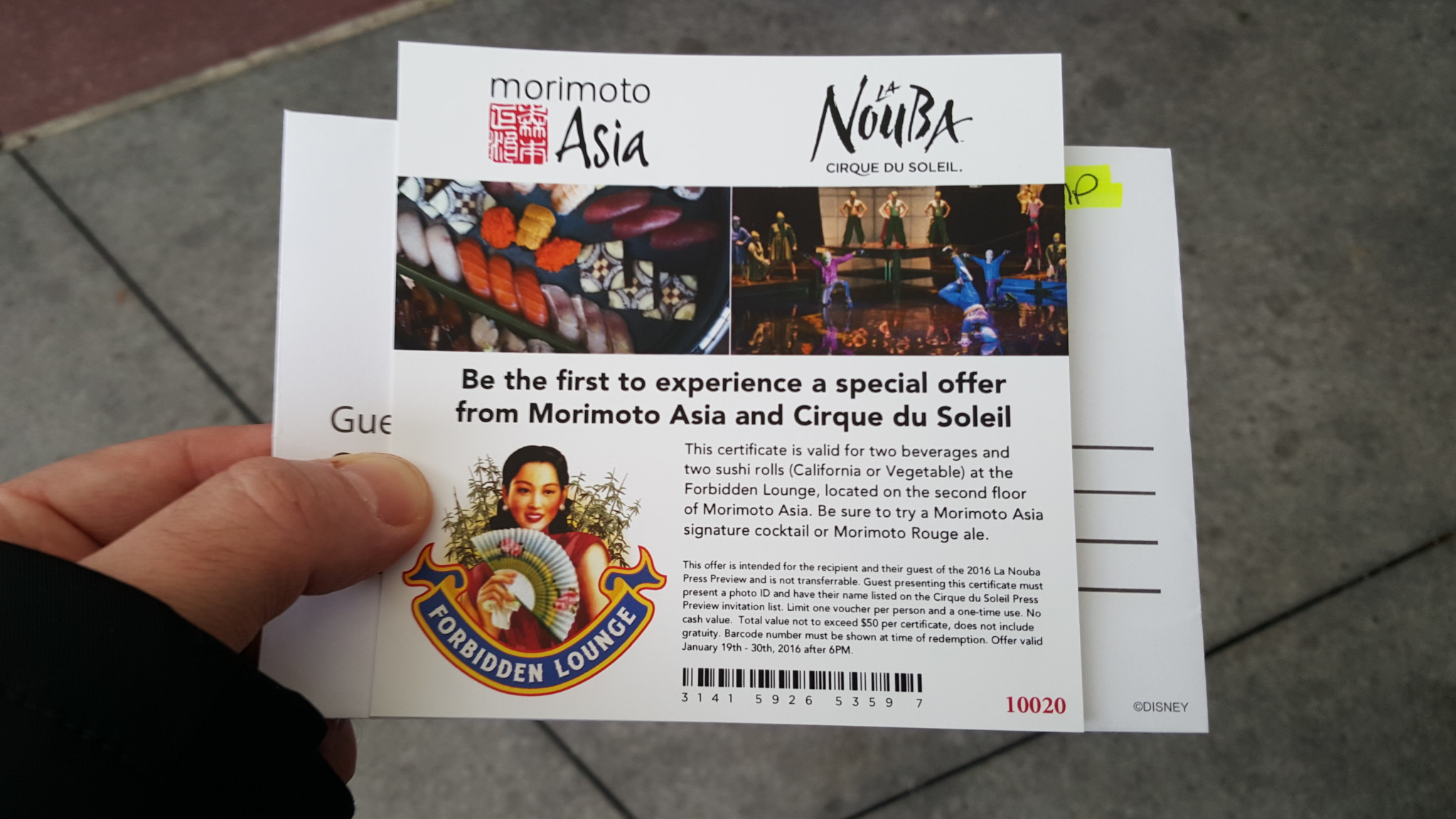 Enjoy Free Sushi at Morimoto Asia After a Cirque du Soleil Performance