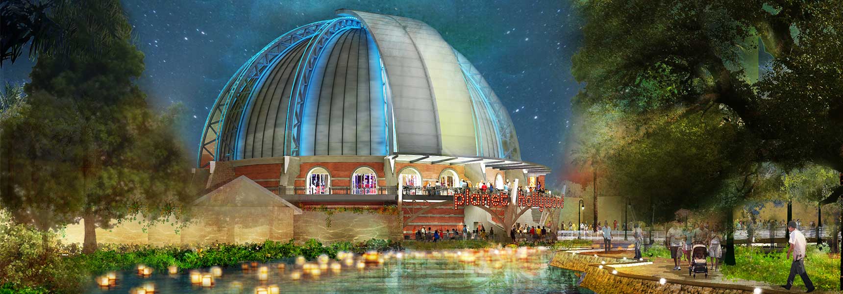 Planet Hollywood Orlando Re-Imagined as Early 20th Century Observatory