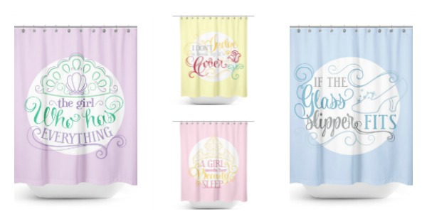 Totally Chic Disney Inspired Shower Curtains