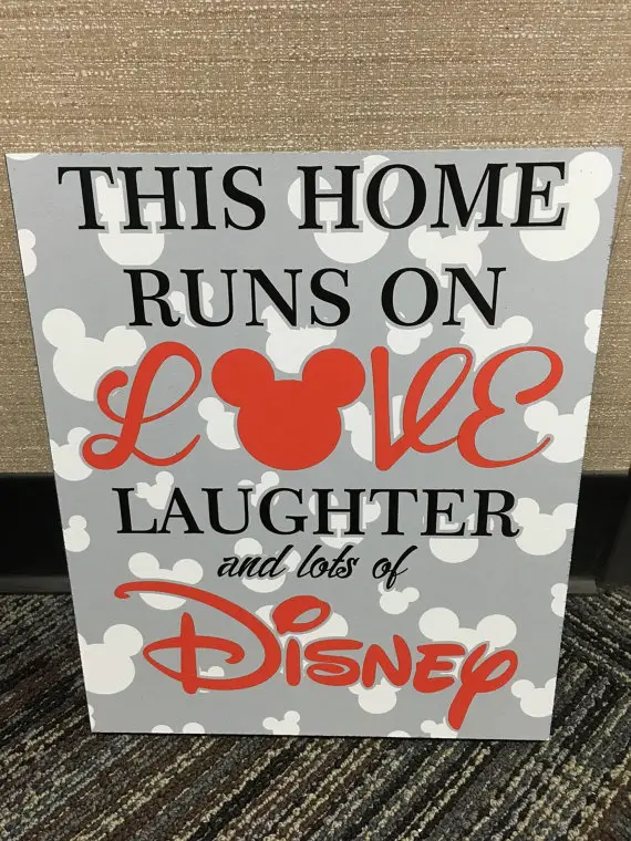 Absolutely Darling Disney Love and Laughter Signs