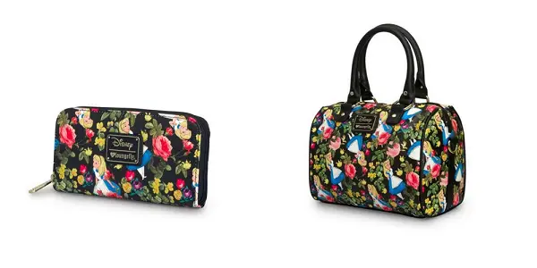 Wondrous Floral Alice in Wonderland Purse and Wallet by Loungefly