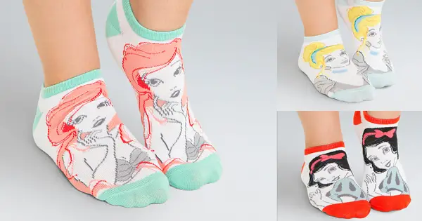 Flirty and Fun Disney Princess Ankle Socks