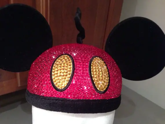 Totally Blinged Out Swarovski Crystal Mickey Ear Hats