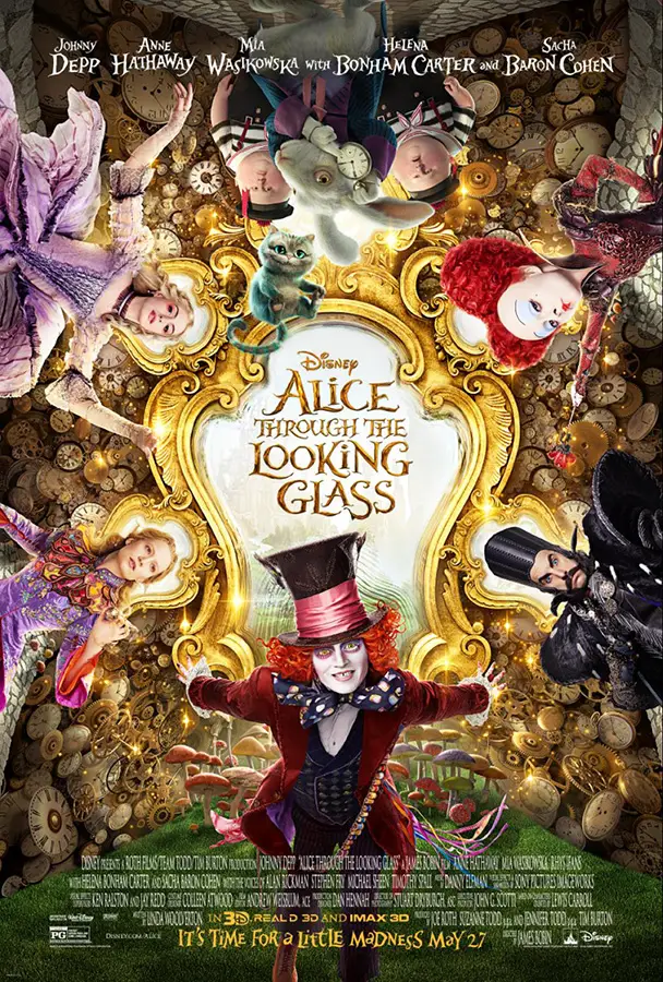 Alice Through the Looking Glass Preview Coming to Disney Parks