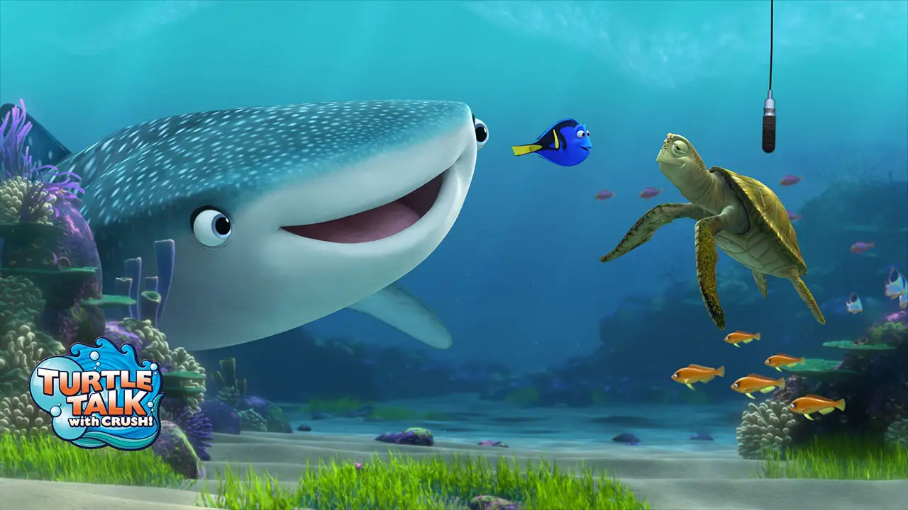 Finding Dory Characters Joining Turtle Talk with Crush