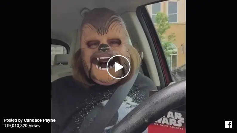 Chewbacca Mom Live Video on Facebook is the most watched video ever!