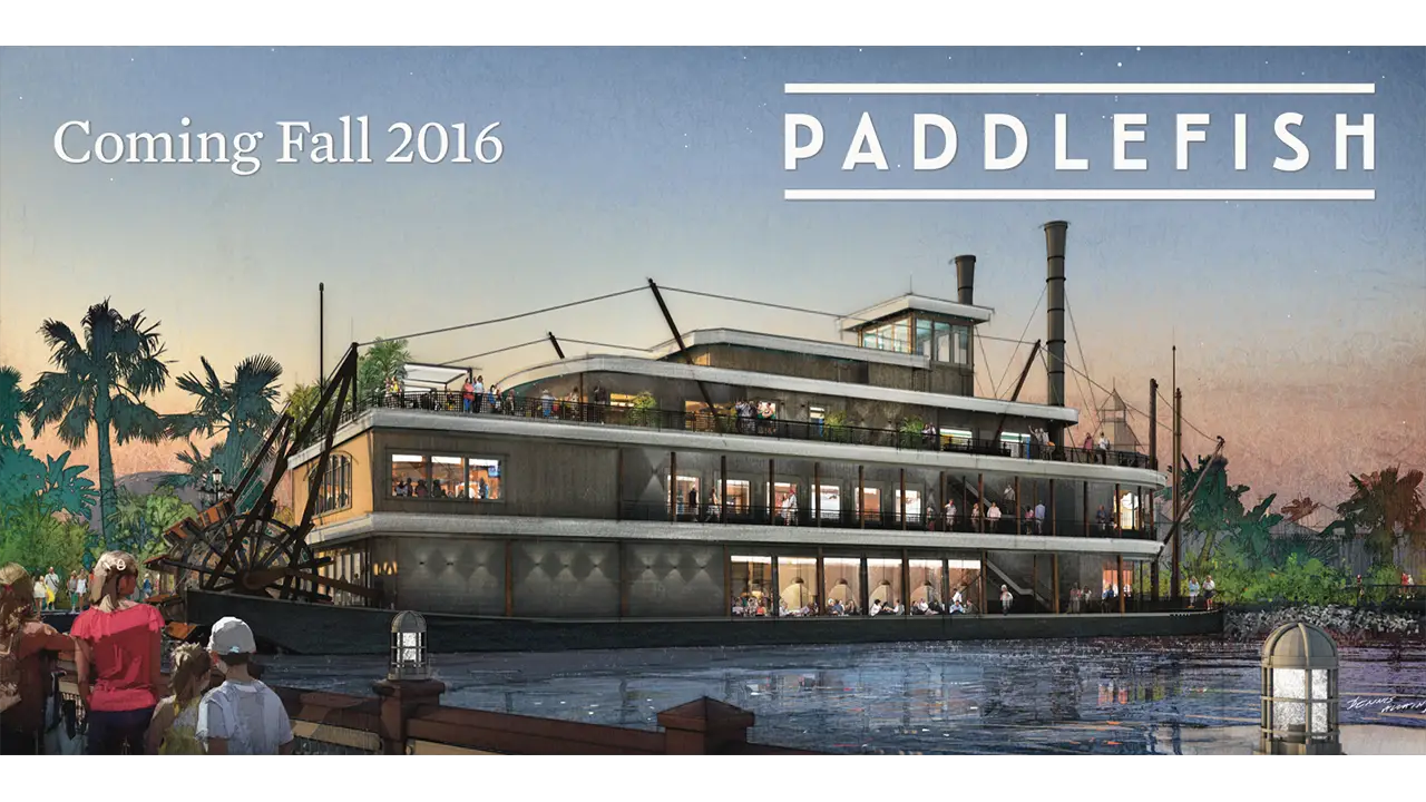 New Details on Paddlefish Opening This Fall in Disney Springs