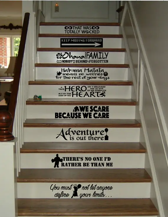 Add Smiles at Home with Disney Stair Decals