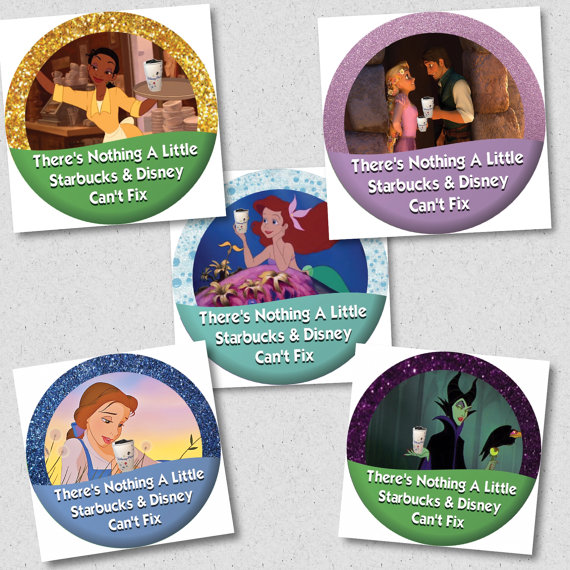 Bring a Little Smile with Celebration Inspired Starbucks Disney Buttons