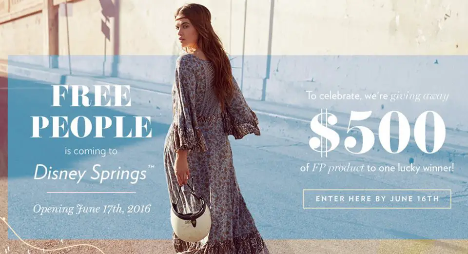 Free People Store Opening at Disney Springs on June 17th