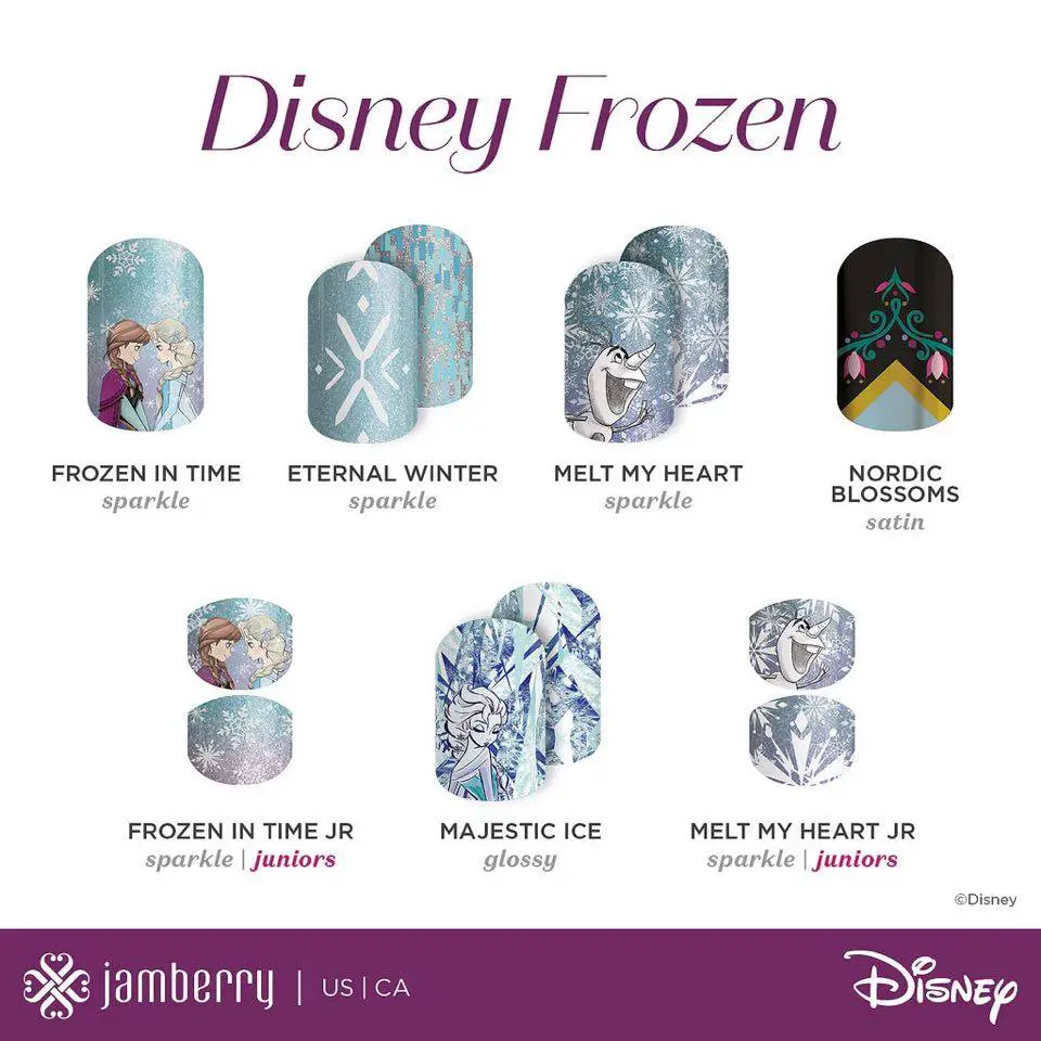 New Frozen Inspired Jamberry Collection Available