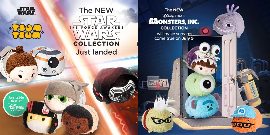 Star Wars and Monsters Inc Collections for Tsum Tsum Tuesday