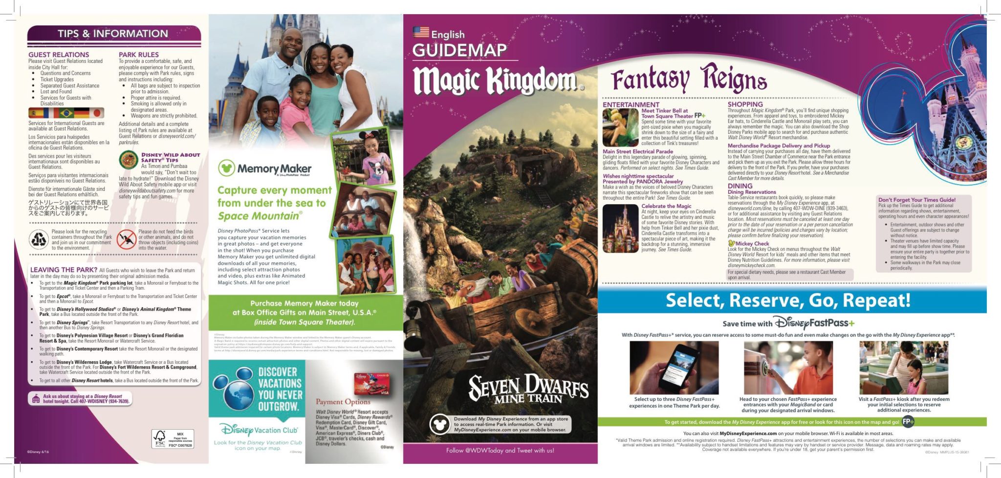Disney Updates Magic Kingdom Guide Map