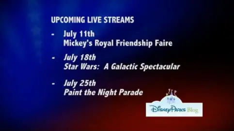 Disney Live Streaming Every Week in the Month of July!