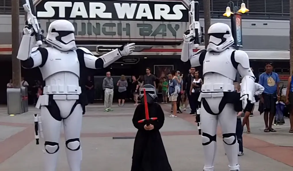 One of a kind Storm Trooper Escort to see Kylo Ren at Disney’s Hollywood Studios