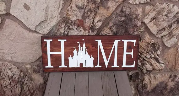 Decorate with a Charmingly Rustic Disney Home Sign