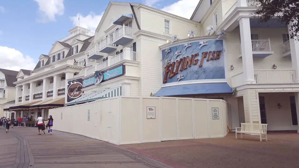 Flying Fish Restaurant at Disney’s Boardwalk will Re-open August 14th