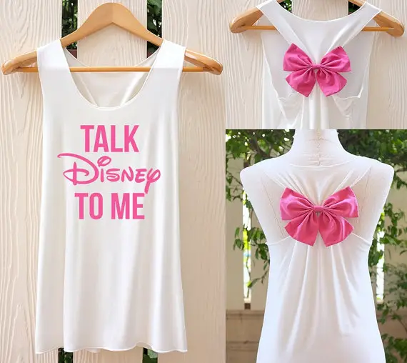 Show Off Your Disney Style with these Disney Bow Tank Tops