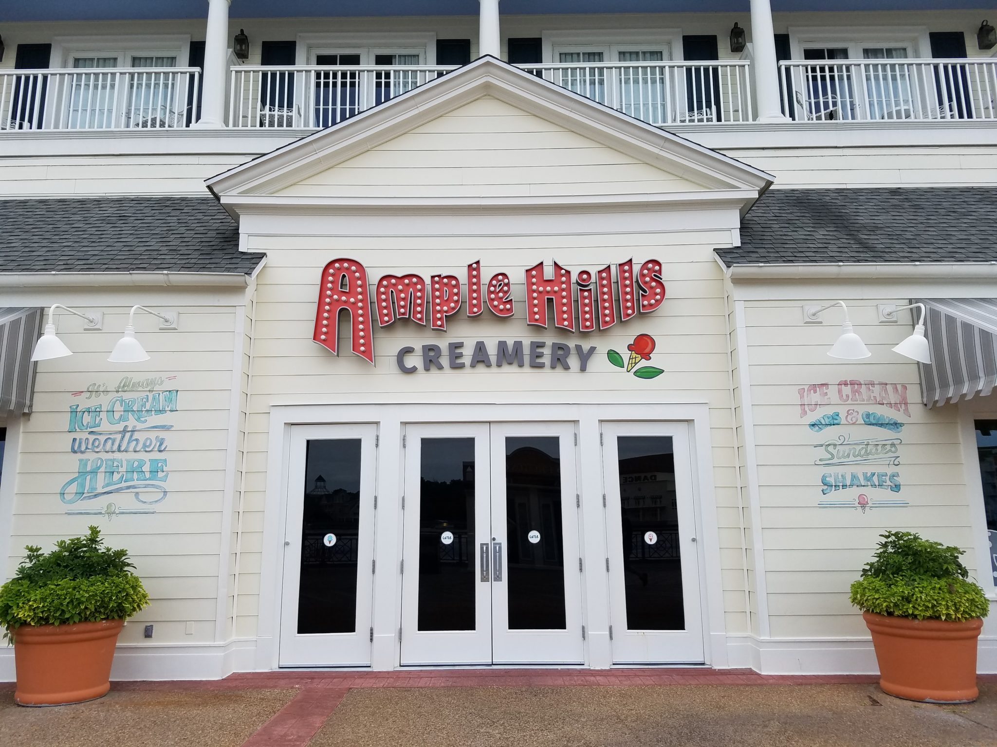 Ample Hills Creamery in Disney’s Boardwalk offering Ice Cream Flights