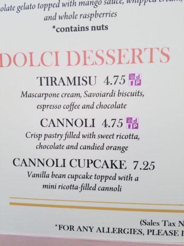 Cannoli Cupcake From Gelato Kiosk at Epcot's Italy Pavillion
