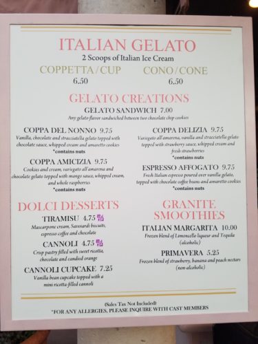 Cannoli Cupcake From Gelato Kiosk at Epcot's Italy Pavillion