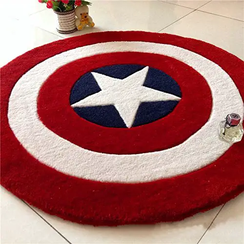 Make Any Room Heroic with the Captain America Shield Rug
