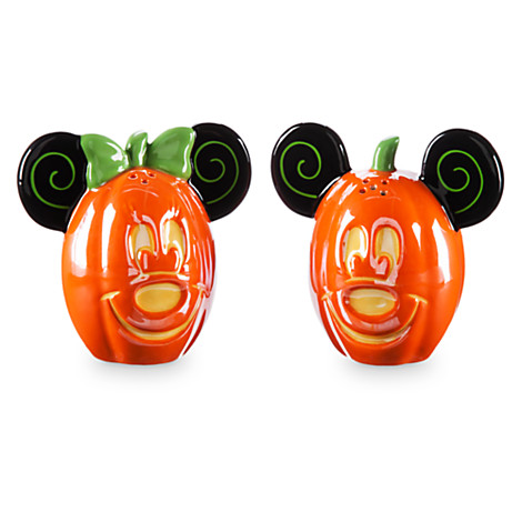 Mickey and Minnie Mouse Pumpkin Salt & Pepper Shakers