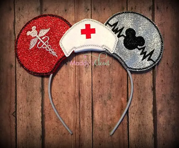 Nurse Themed Mickey Ears for The Nurses that Love Disney