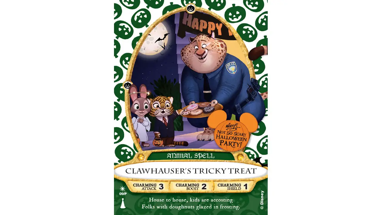 New Clawhauser Sorcerers of the Magic Kingdom Card will be Available at Mickey’s Not-So-Scary Halloween Party