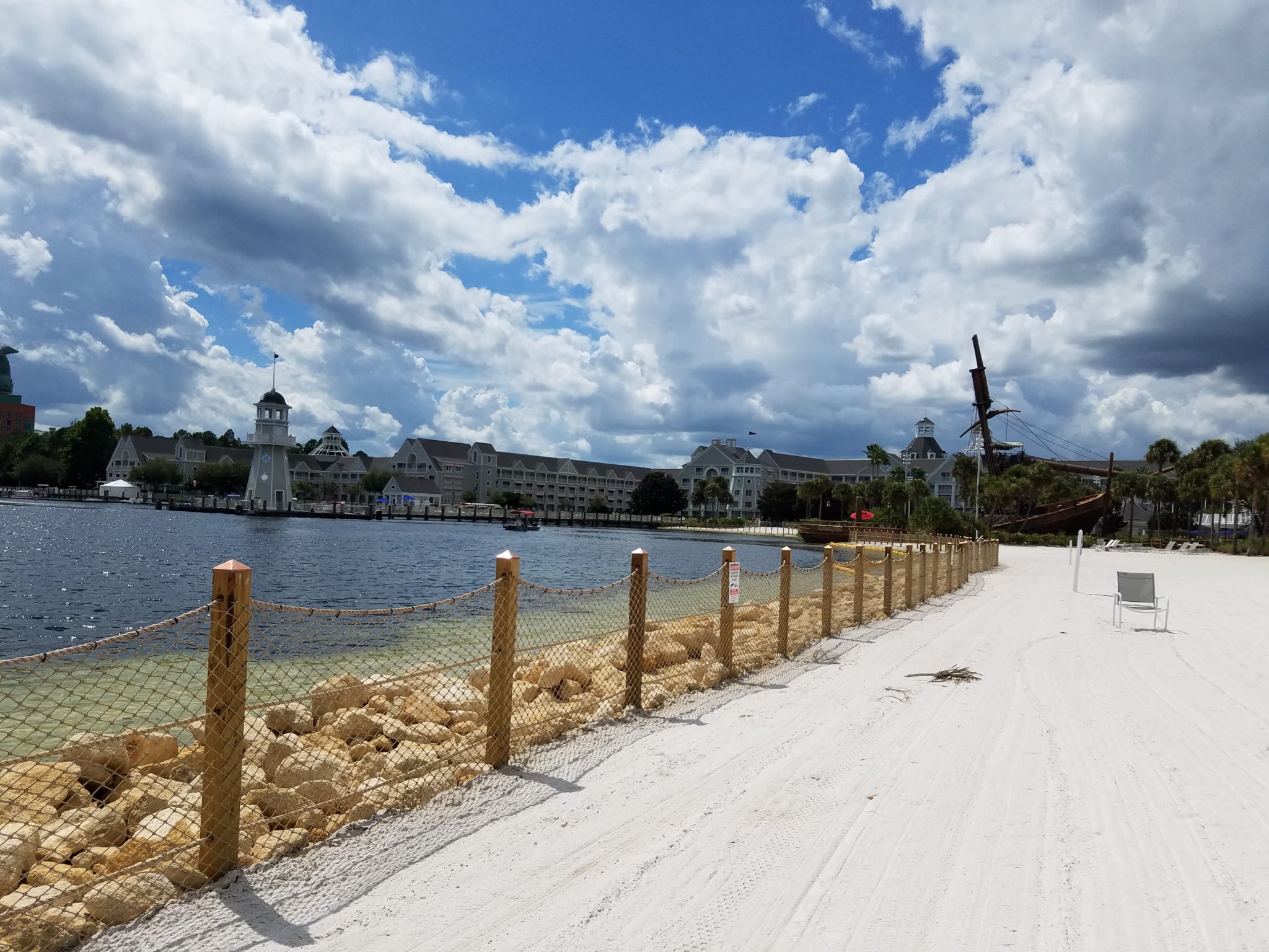 Disney’s Yacht & Beach Club Resort Shoreline Gets a New Rocky Look