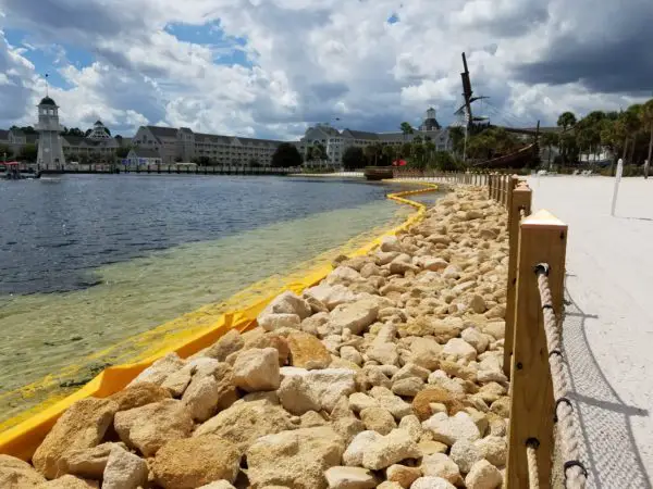 Disney's Yacht & Beach Club Resort Shoreline Gets a New Rocky Look