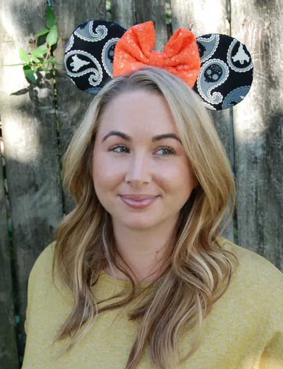 Hauntingly Gorgeous Halloween Minnie Mouse Bow Ears