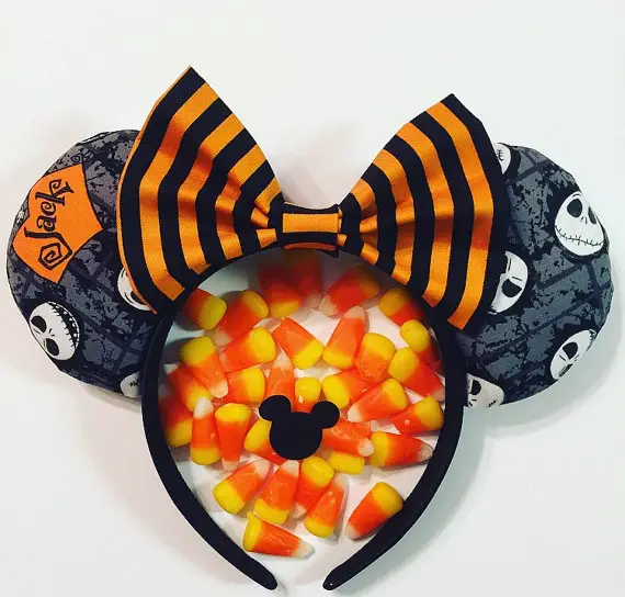 Spooky Sweet Jack Skellington Mouse Ears for Halloween