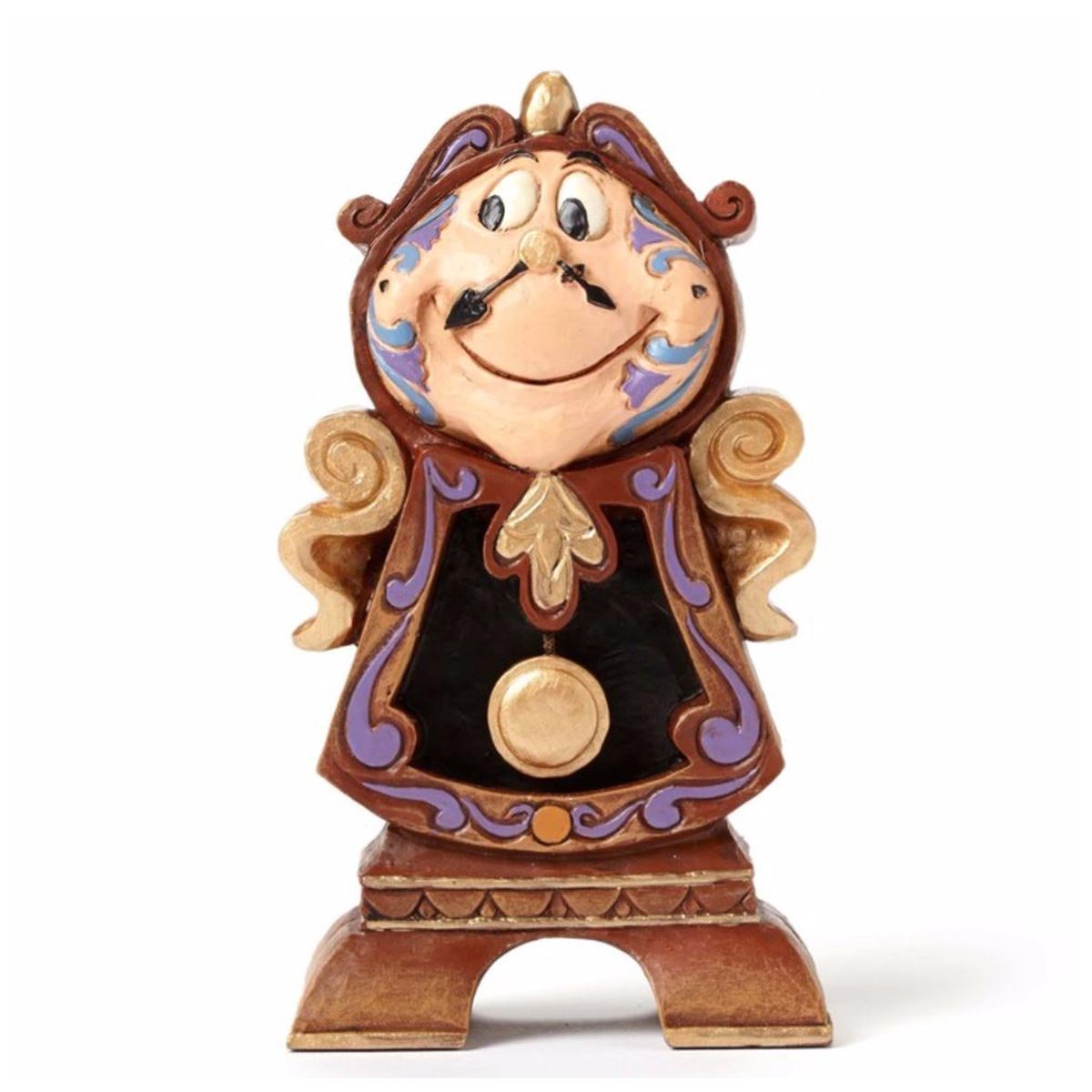 Enchanting Disney Traditions Beauty and the Beast Cogsworth Figurine