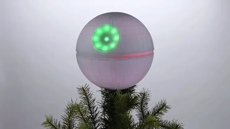 The Force is Strong with this Death Star Christmas Tree Topper