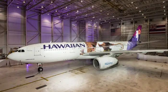 Disney’s Moana & Hawaiian Airlines Partner together on new plane design