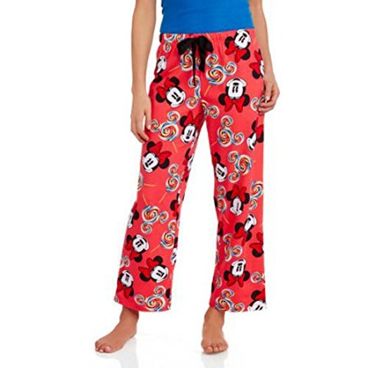 Minnie Mouse Pajama Pants Lounge Wear Black Womens Junior Disney Icon –  Open and Clothing
