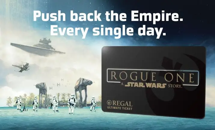Regal Entertainment Gives Out An Ultimate Rogue One Ticket For Star Wars Fans