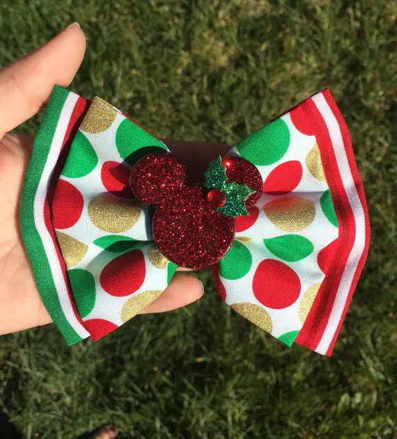 This Christmas Minnie Bow add the Perfect Touch of Sparkle