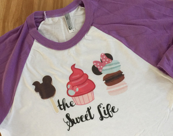 Too Cute to Eat Disney Sweet Life Raglan Tee Shirt