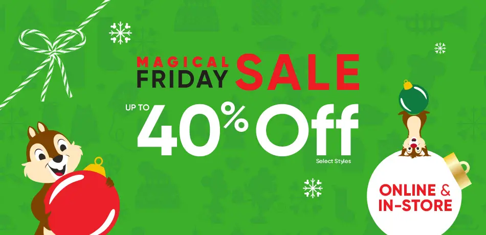 Save up to 40% with the Disney Store Magical Friday Sale