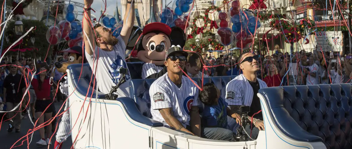 Baseball World Champions Chicago Cubs Celebrate With A Trip to Disney World