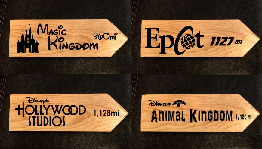 Remember how far “Home” is with These Custom Disney Distance Signs