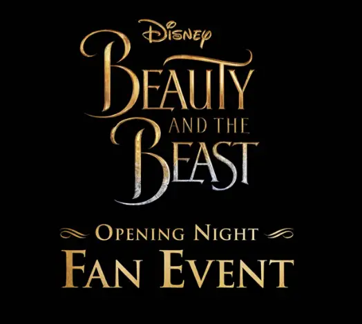 Disney Schedules Opening Night Events Nationwide for fans of live action “Beauty and the Beast”