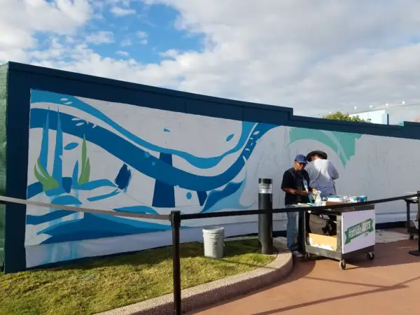 Disney Artist Thore Paints 108 Foot Mural During Epcot International Festival of the Arts