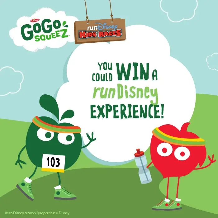 Enter the GoGo squeeZ Run the Magic Sweepstakes for a Chance to Win a runDisney Experience