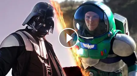 Darth Vader battles Buzz Lightyear in this fan made video