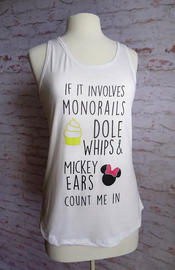 If it Involves Disney Count Me In Disney Vacation Tank Top
